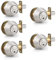 Probrico Deadbolt Lock Sets, 5 Pack, Brushed Nickel, Modern Style, Stainless Steel, Single Cylinder Deadbolt, Key Unlock, Touch Control, Residential Door Security
