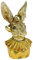 Werner Voß Hasen Büste Kopf Oster Hasen Creme gelb 23cm Deko Skulptur Figur Vintage Holly