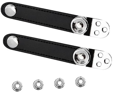 FUNOMOCYA 2stücke Korrigierter Akkordeon Balg Riemen Aus Rindsleder Und Stahl Mit Schnallen Für Akkordeonbälge