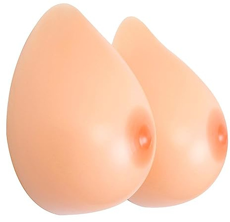 FESVINA Ein Paar Silikon Brust Formt Fake Boobs für Crossdresser Transgender Mastektomie Prothese Cosplay G Cup 2000g/Paar