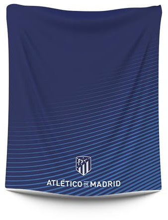 ASDITEX Manta coralina Atlético de Madrid 120 cm. x 150 cm. Largo (250 gsm) 100% poliéster