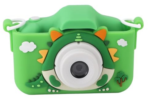 CHEOTIME Appareil Photo Numérique pour Enfants, Jouet pour Enfants, Conception De Dinosaures, Cadeaux d'anniversaire pour Garçons âgés De 3 à 12 Ans, Caméra Vidéo HD 1080P pour Tout-Petits (Vert)