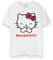 Hello Kitty T-Shirt Femme | T-Shirt Graphique à Manches Courtes Chaton Classique pour Femme en Blanc | Haut Mignon de vêtements de Chat Coupe décontractée | Cadeau de Marchandise de vêtements