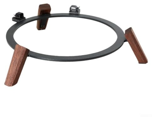 Support audio en bois, support en bois pour trépied, cadre en métal, pinces de câble