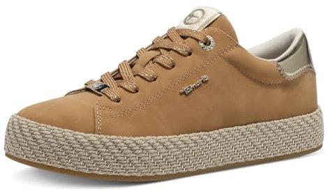 Tamaris Damen Klassische Ballerinas, Frauen Flats,Comfort Lining,TOUCHit-Fußbett,Slip-ons,klassisch elegant,Ballerinen,Camel,42 EU
