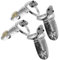JPXXFM 4pcs Fingerschmuck Frauen Ringe UV Nägel Nagel Kuss zierte Ringe Frauen Fingerdekor Silberlegierung