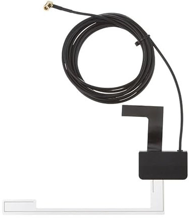 Antenne Dab Voiture Amplifiée, CA-an-Dab.001, Antenne Radio Numérique 18dBi, Adaptateur Antenne Autoradio, Compatible avec Dab+ pour Réception Claire, 5-12V