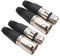 KOMBIUDA 4 Pezzi Connettori Xlr Pin per Microfono Maschio e Saldatura Facile Compatti e Pratici per Registrazione Audio e Microfoni