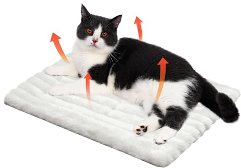Votoko Selbstheizende Decke für Katzen & Hunde, Katzenbett Waschbar, Wärmedecke Katze, Selbstwärmende Katzendecke, Hundedecke rutschfest Unterseite Hundebett Kleine Hunde Katzen (61x45 cm)
