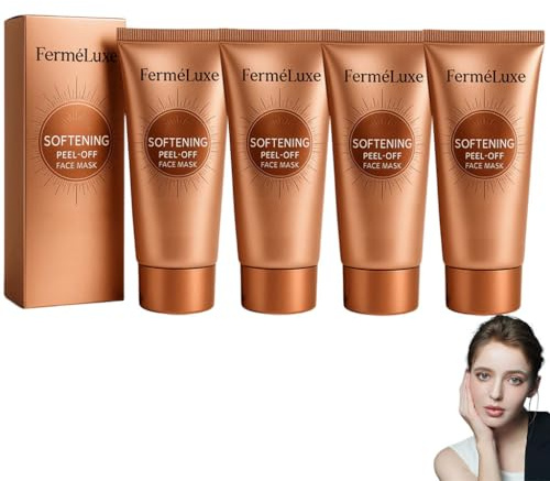 Ferméluxe Peel off Face Masks, Collagen Face Mask, Fermeluxe Medivita Herbal Facial Peel-Off Blackhead Remover Mask for Women, After-Sun Deep Repair and Hydrating, Deep Nourishment & Pore Tighte (4)