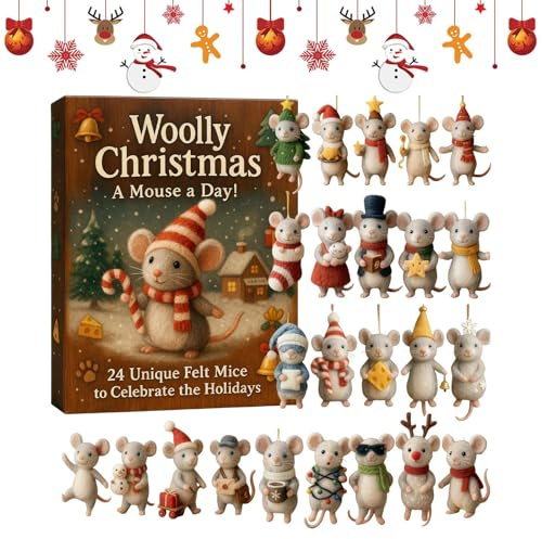 Weihnachts-Advents-Countdown-Kalender 2D Acryl Winterliche