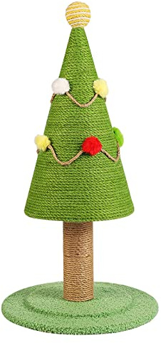 Kratzbaum Weihnachtsbaum, 59cm Sisal für Katzen, Kratzstamm