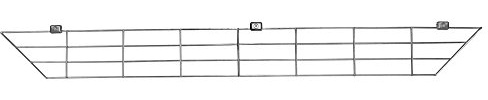Kerbl Ausbruchsperre (besteht aus 6 Elementen mit 24 Verbindern und 6 U-Haken, Anbauset für 70345, Kaninchenzubehör) 70341
