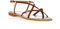 Les Tropéziennes par M. Belarbi Femme Monaco Sandales Bride arriere, Marron Tan Or, 38 EU
