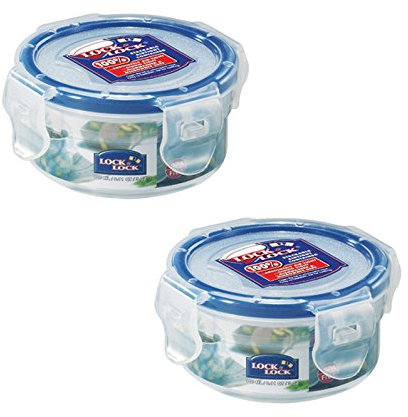 Schloss & LOCK 100 ml Extra kleiner runder Vorratsbehälter, 2 Stück