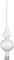Weihnachtsbaumspitze Groß 35cm in Ice Weiss Silber Regen Baumspitze Spitze Tannenbaumspitze Christbaumspitze Weihnachtsbaum Christbaum Tannenbaum Christmas Tree Top