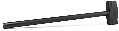 Capital Sports Big Knock Training Hammer Weighted Pro Gym (12 kg, 86 cm handle, Cast Steel) Black