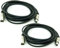Adam Hall Cables 2 Stück K3MMF0600 Mikrofonkabel XLR female auf XLR male DMX Audio Kabel 3 pol polig (6,0 m, Schwarz, 2)