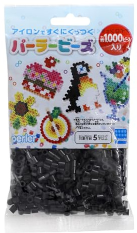 Perler Beads 1,000 Count-Black