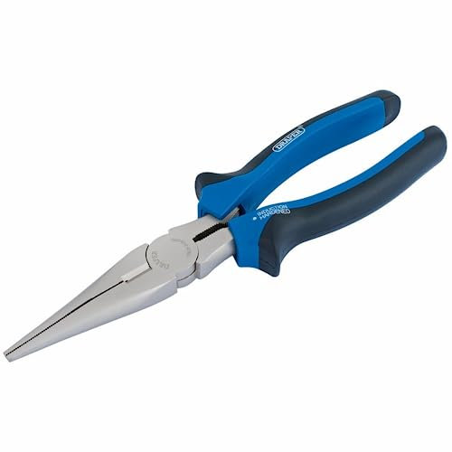 Draper 44143 Long Nose Plier with Soft Grip, 200mm