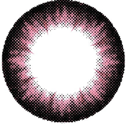 Matlens - Pro Trend Farbige Kontaktlinsen ohne Stärke rosa Big eyes Apollo NPX-A07 2 Linsen 1 Kontaktlinsenbehälter 1 Pflegemittel 50ml