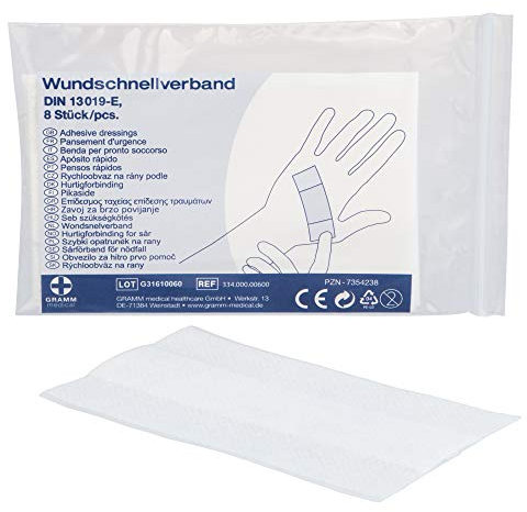 Wundschnellverband 6 x 10 cm non woven Pack à 8 Stück