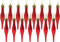 Christmas Concepts® Packung mit 15-8,5 cm Tröpfchenkugeln - Matt- und Glitzer-Design - Weihnachtskugeln (Rot)