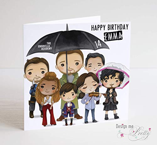The Umbrella Academy Personalised Birthday Card