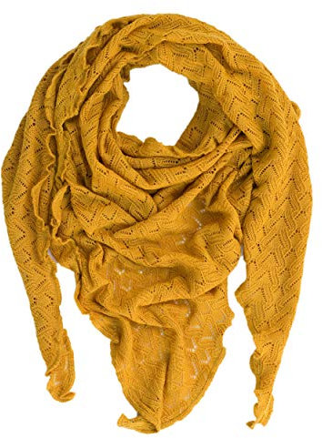 Invero, Merino Dreieckstuch Susi, 100% Wolle (Honig)