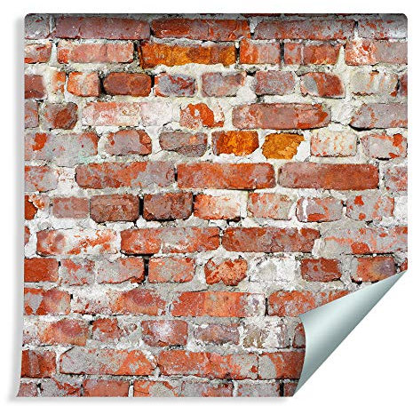 Muralo Fototapete Ziegel Effekt 3D Effekt 1000 x 53 cm Vliestapete Wand Tapete Ziegelwand Stein Mauer 3D Optik Wohnzimmer Schlafzimmer Moderne Wandbilder XXL Easyinstall Wand Dekoration