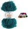 maDDma Fransen-Strickgarn Yumos 140m/100g Fancy Garn Strickwolle 40 Farben, Farbe: 1328 Dunkelpetrol