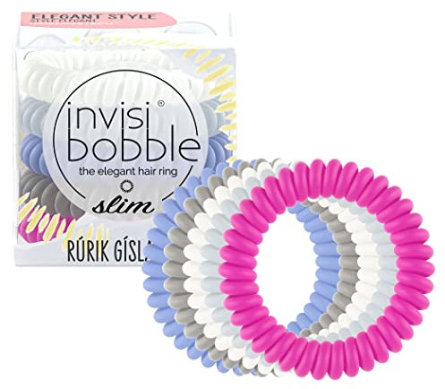 invisibobble Slim Haargummi Rúrik Gíslason No Place Like Reykjavík I 5x Dünne Haargummis Multi Colors für Damen & Herren I designed im Herzen Münchens