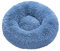 Lukery Hundebett Katzenbett Flauschig Rund aus Plüsch, Kuscheliges Donut Hundekissen und Katzenkissen Weiches Plüsch Hundeliege für Kleine, Mittelgroße und Große Haustiere (60CM,blau)