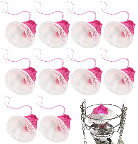 BESPORTBLE Gluehstrumpf Fuer Gaslaterne - 10 Stück EinzelkopfGaslaterne Mäntel Mesh Petroleumlampe Gaslicht Docht Ersatz Mäntel Abdeckung für Outdoor Zelt-Camping Wandern Rucksack