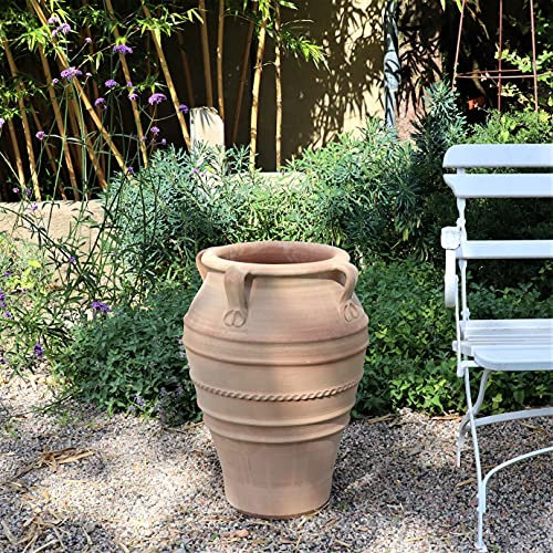 Palatina Werkstatt Exklusive Terracotta Amphore Datura 60cm - 100% Handgefertigtes Unikat - Unverwechselbare Schönheit für Ihren Garten & Innenbereich