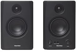 Thornton Monitores de Estudio Activos Pure 35 (par) - 50 W Clase D, entradas balanceadas/no balanceadas, Salida de Auriculares, afinación acústica y BT