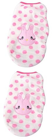 Amosfun 2stücke Winter Cartoon Hunde Weste Aus Flanell Warmes Haustieroutfit Für Kleine Hunde Für Chihuahua Und Französische Bulldoggen XL Hase