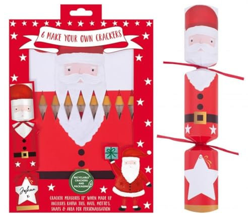 Knallbonbons für Weihnachten, groß, 30,5 cm, mit Partyhut, Witz und Geschenk, Blau, 10 Stück