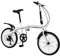 Begoniape 20 Zoll Fahrrad, V-Brake Ergonomisches klappräder mit 7 Gang Schaltung, Weiß Karbonstahl 90 KG Belastbarkeit klapprad Fahrräder, Klappfahrrad für Kinder Erwachsene