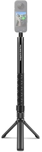 PULUZ Perche à selfie monopode pour Insta360, GoPro, téléphone, trépied rotatif avec extension de 110 cm pour caméra d'action