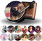 12Pcs Car Perfume Clip Record Player Design Air Diffuser with Aromatherapy Tablets for Home Office