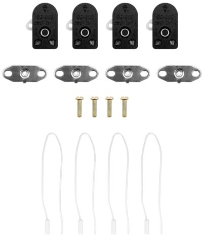 Hsthe Sea 4 pièces Interrupteur à Tirer Interrupteur à Cordon 2A 250V Bouton de chaîne pour Lustre de Ventilateur