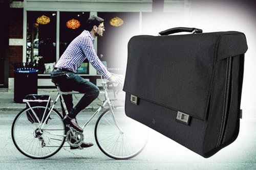 Business Bicycle Bag Single Bag 22L, Laptop Bag up to 16 Inches, 38 x 18 x 32 cm, Side Pocket Bicycle Attachment to Pannier Rack