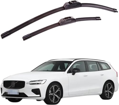 OKNGHPLIU Auto Scheibenwischer für Volvo V60 2019-2024, Wischerblätter Ersatzwischblätter Allwetter Reinigung Leiser Zubehör
