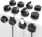 TIANFU Magnetische Kabel-Clips, selbstklebender Kabelhalter, Kabel-Organizer, glatter verstellbarer Drahthalter für Schreibtisch, Nachttisch, Telefon-Ladegerät, Computer, Zuhause, Büro, Auto (Schwarz,