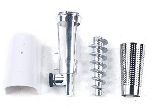 Meat Grinder Parts Hand Crank Mincer Blade Machine Auger Kitchen Aid Parts Sausages Fittings Replacement Accessory Tomato Juicer Attachment for Kitchen Aid Mixer 23x12x16.7cm