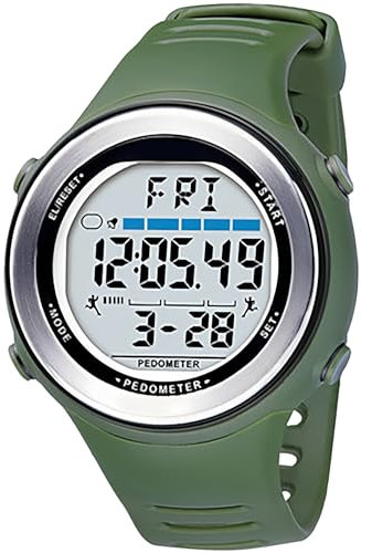 Sunshine smile Schrittzähler-Uhr,Schrittzähler Uhr Senioren Ohne App,Armbanduhr mit schrittzähler,Nicht Bluetooth,wasserdichte Kalorien Zähler,für Fitnessbegeisterte und Senioren