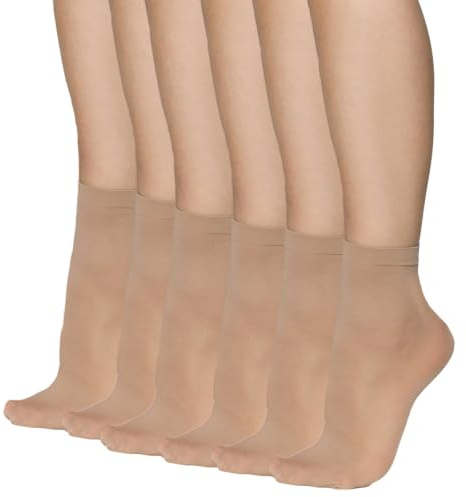 Annes styling Knöchellange Damensocken - 40 DEN, blickdichte Mikrofaser, mattes Finish, bequemer Bund, Einheitsgröße, klassische, lässige Bürosocken für Damen Cloe 40