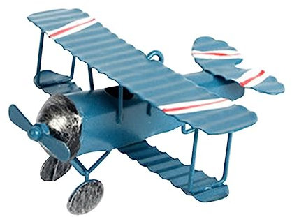 IWOWHERO Retro Flugzeug Dekoration Vintage Mini Flugzeug Modell Aus Schmiedeeisen Hängende Dekoration Für Weihnachtsbaum Tisch Dekoration Fotorequisiten