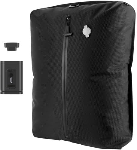 Bolsas de Vacío Profesionales para Viajes con Bomba, Bolsas de Compresión al Vacío Reutilizables IP67 para Maletas y Mochilas, Ahorran Espacio, son Ligeras y Duraderas (1PC+Bomba inalámbrica)